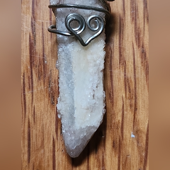 Beautiful Druzy Quarts Neclace Pendant Hand-made - Picture 9 of 10